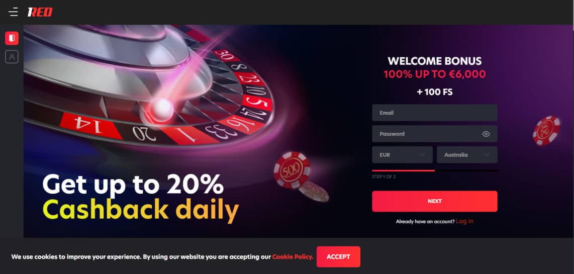 Official website of 1Red Casino