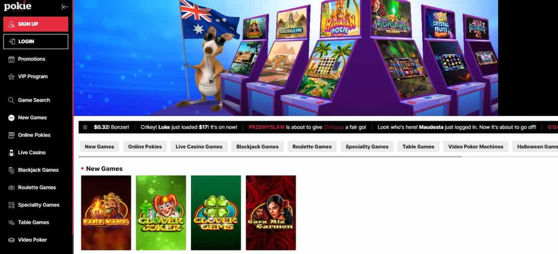 The official site of the Australian online casino Pokie Place.
